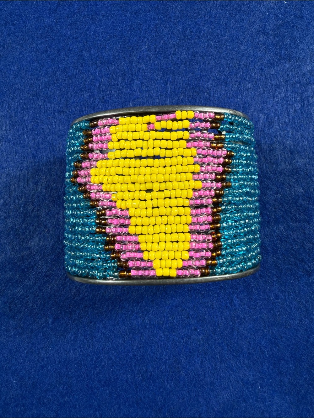 Boho Seed Bead Cuff Bracelet